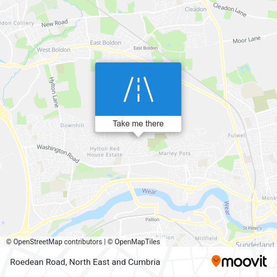 Roedean Road map