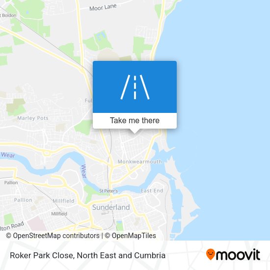 Roker Park Close map