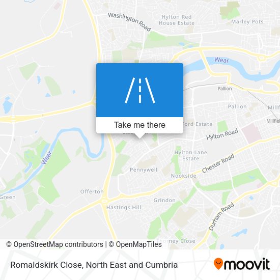 Romaldskirk Close map