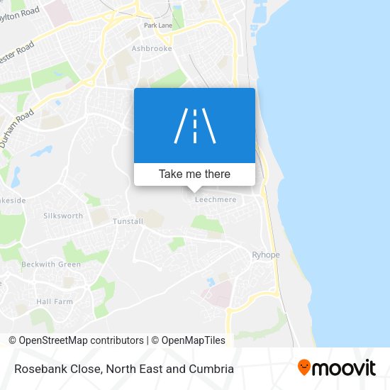Rosebank Close map