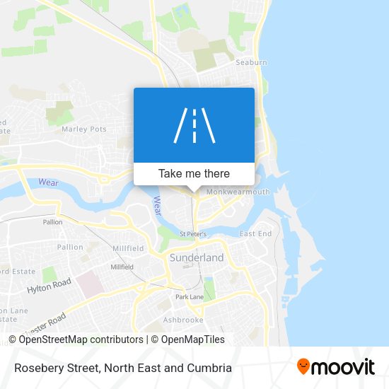 Rosebery Street map
