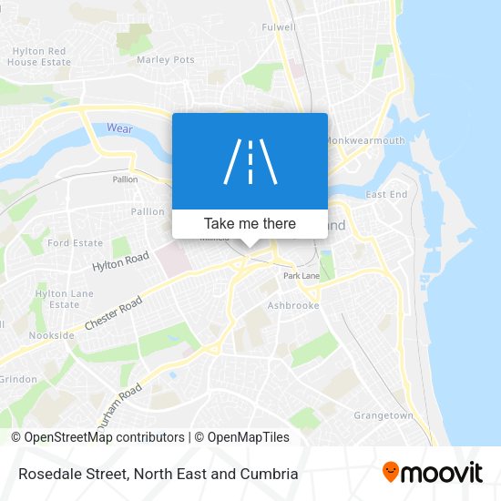 Rosedale Street map