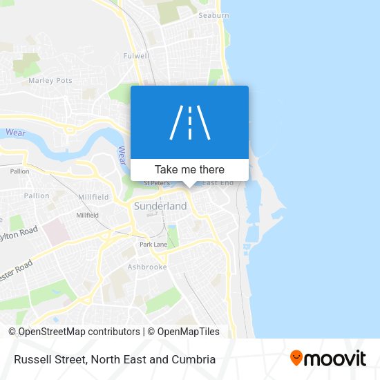 Russell Street map