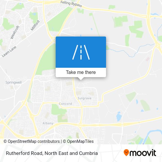 Rutherford Road map
