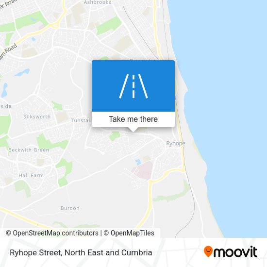 Ryhope Street map