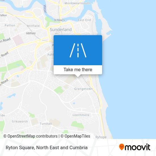 Ryton Square map