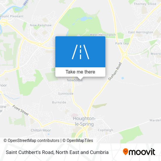 Saint Cuthbert's Road map