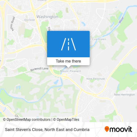 Saint Steven's Close map