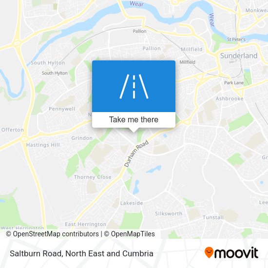 Saltburn Road map