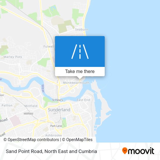 Sand Point Road map