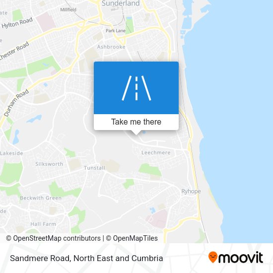 Sandmere Road map