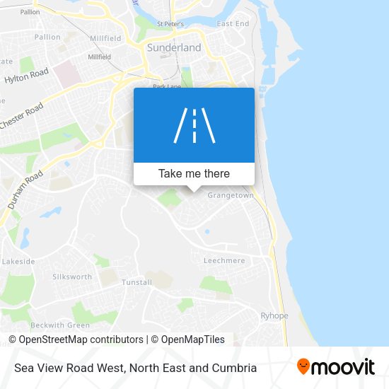 Sea View Road West map