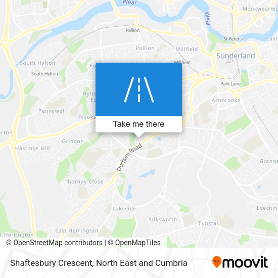 Shaftesbury Crescent map