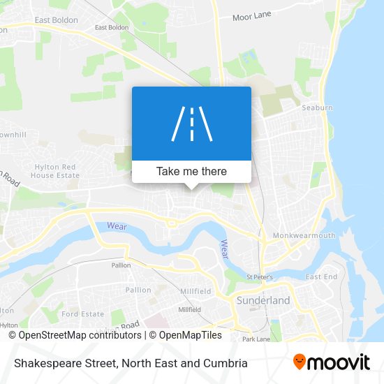 Shakespeare Street map