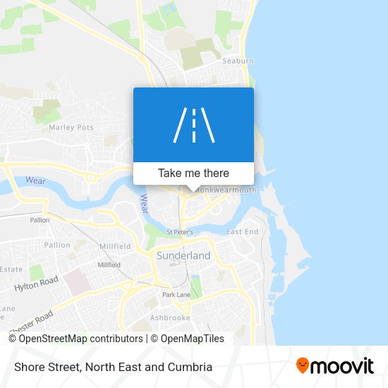 Shore Street map