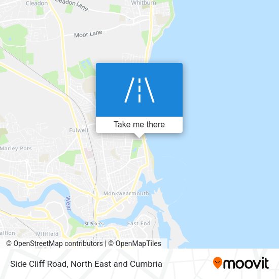 Side Cliff Road map