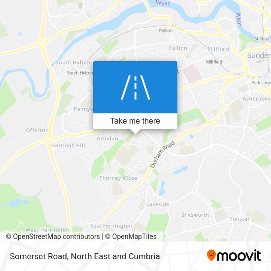 Somerset Road map
