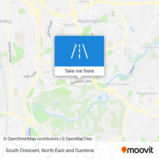 South Crescent map