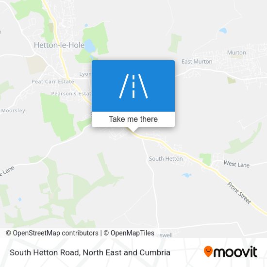 South Hetton Road map