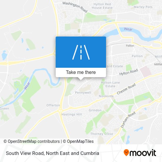 South View Road map
