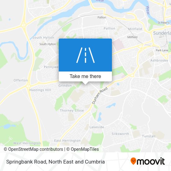 Springbank Road map