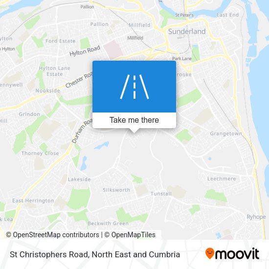St Christophers Road map