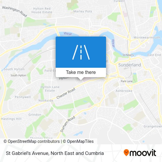 St Gabriel's Avenue map