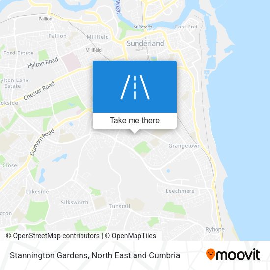 Stannington Gardens map