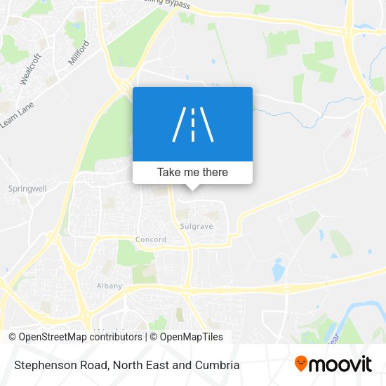 Stephenson Road map