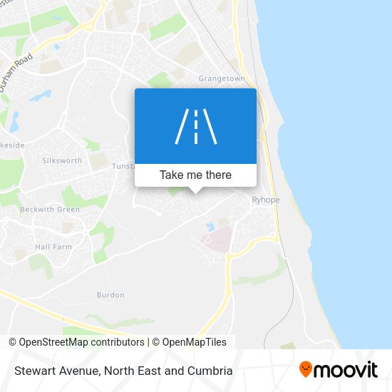 Stewart Avenue map