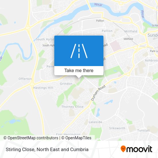 Stirling Close map