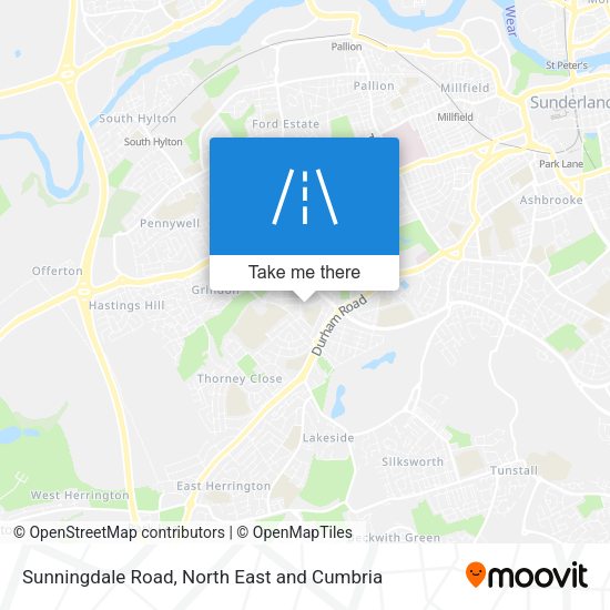 Sunningdale Road map