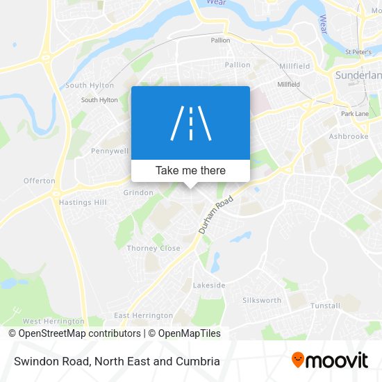 Swindon Road map