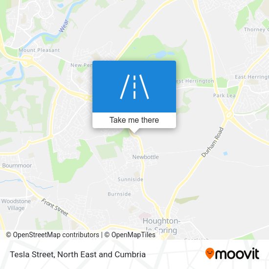 Tesla Street map