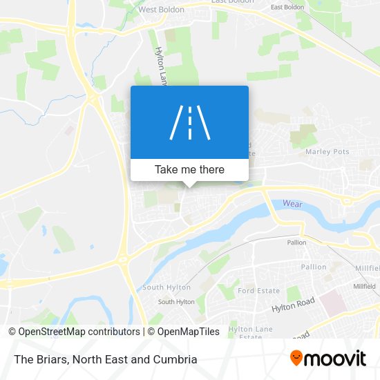 The Briars map