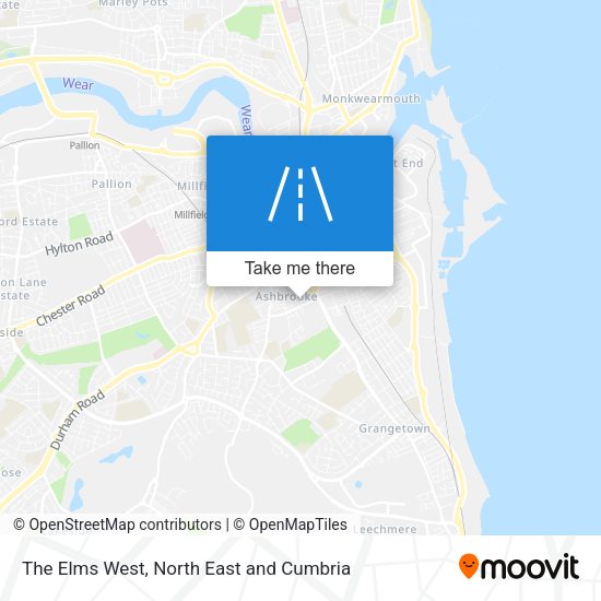 The Elms West map