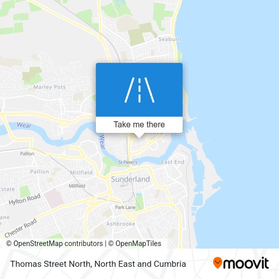 Thomas Street North map