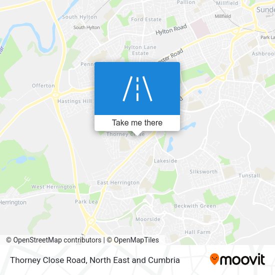 Thorney Close Road map
