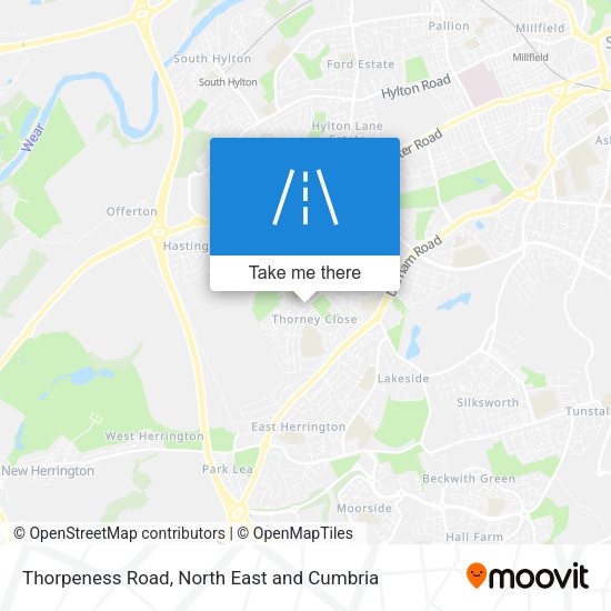 Thorpeness Road map