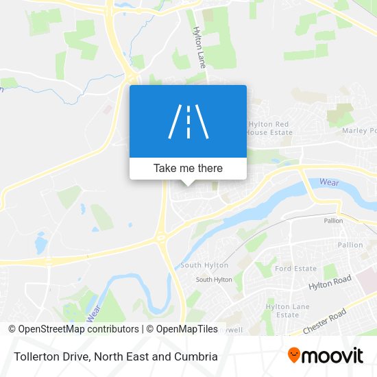 Tollerton Drive map