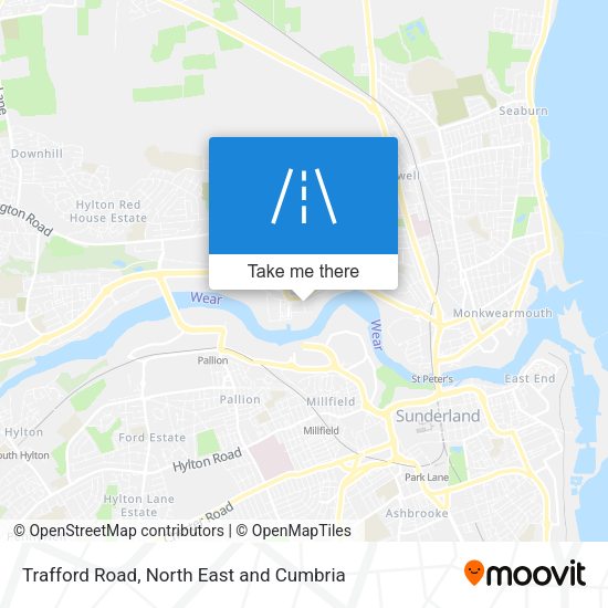 Trafford Road map