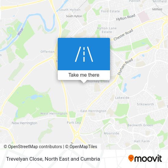Trevelyan Close map