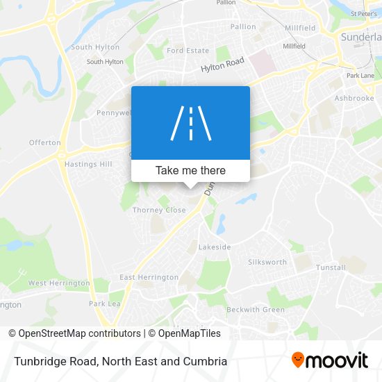 Tunbridge Road map