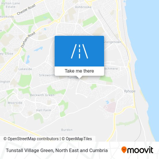 Tunstall Village Green map