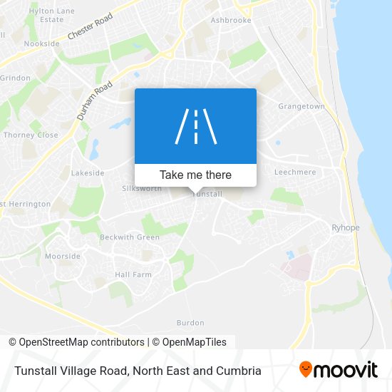 Tunstall Village Road map