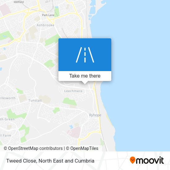 Tweed Close map