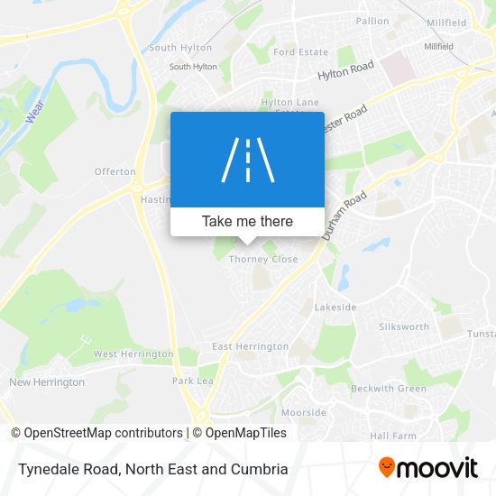 Tynedale Road map