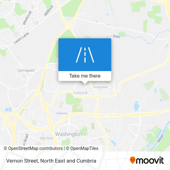 Vernon Street map