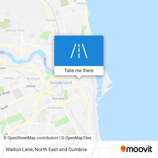 Walton Lane map