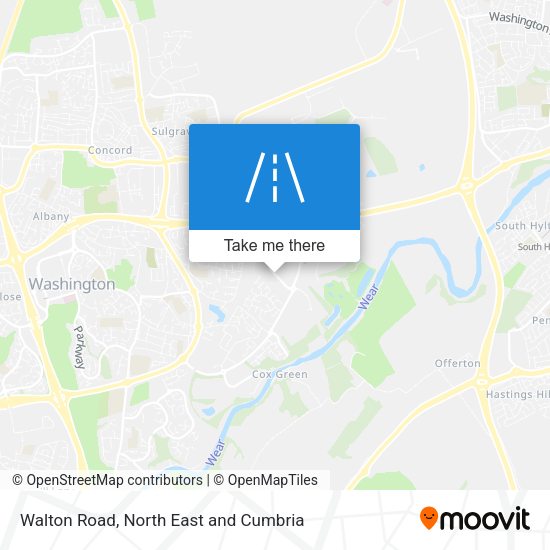 Walton Road map